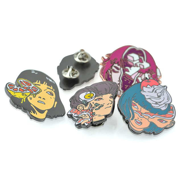 Factory Wholesale Cartoon Badge Character Enamel Pin High Quality Metal for Lapel Pin