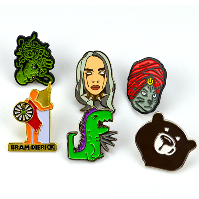 Wholesale Premium Metal Lapel Pins Craft Custom Logo Anime Enamel Pin Badge