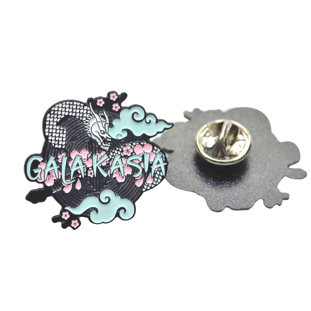 Wholesale Custom Logo Kawaii Hard Enamel Lapel Pin Badges UV Printing Metal Pin