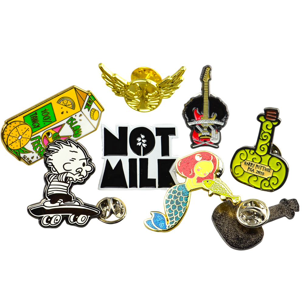 High Quality Customized Logo Metal Badges Plated Enamel Pins for Advertising and Souvenirs Wholesale