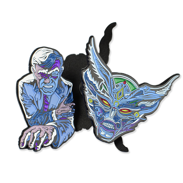 Wholesale Custom Logo Fashion Horror Badges Metal Lapel Pin Hard Enamel Sports Anime Pins
