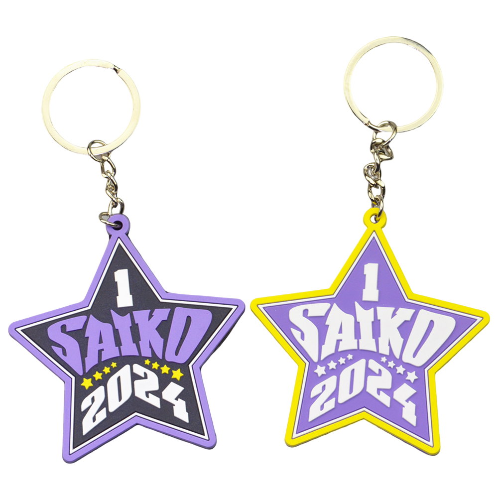 Factory Custom Silicone Key Chains Soft PVC Keyring Cartoon Design Promotional Keychain Souvenirs for Backpacks