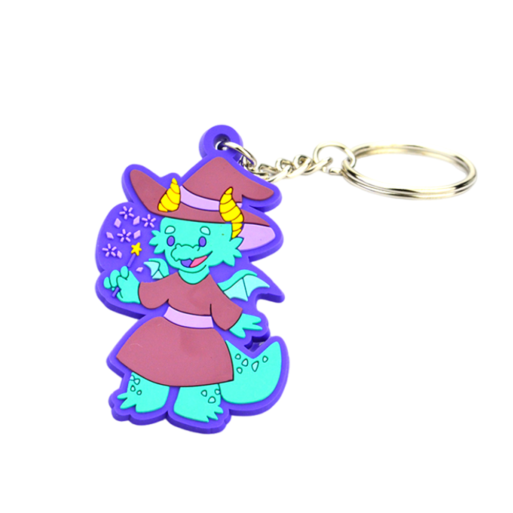 Zhongshan High Quality 2D 3D Personalized Rubber Cartoon PVC Keychain Custom Promotional Carabiners