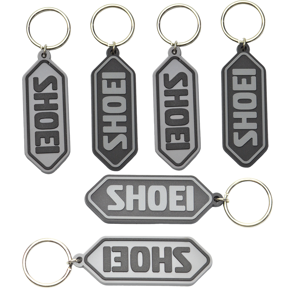 Personalized 3D Rubber Alphabet Keychain Soft PVC Metal Keyring with Logo for Business Promotional Gift