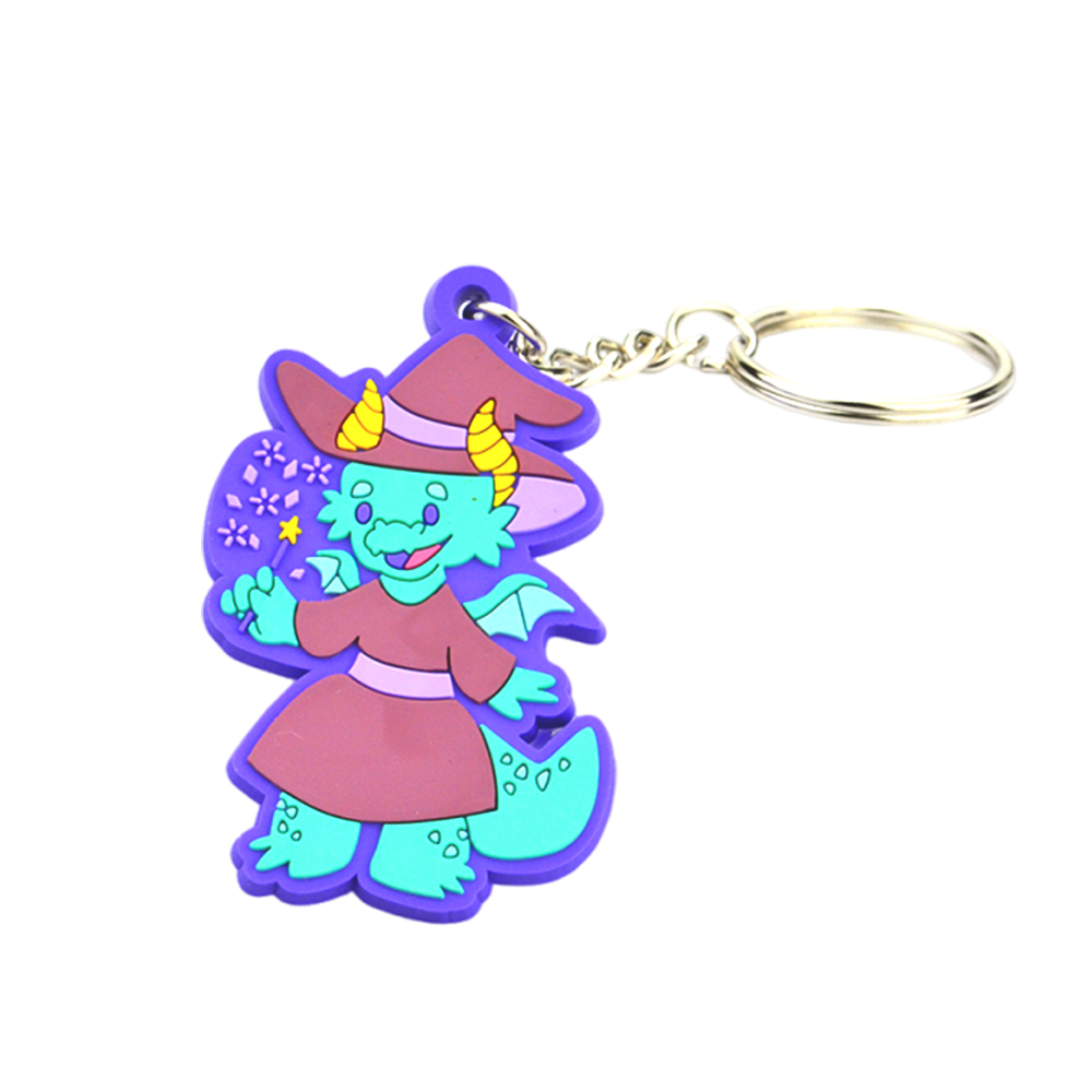 High Quality Promotional Keychains Carabiners Personalized 2D3D Rubber Cartoon Amine PVC Keyrings