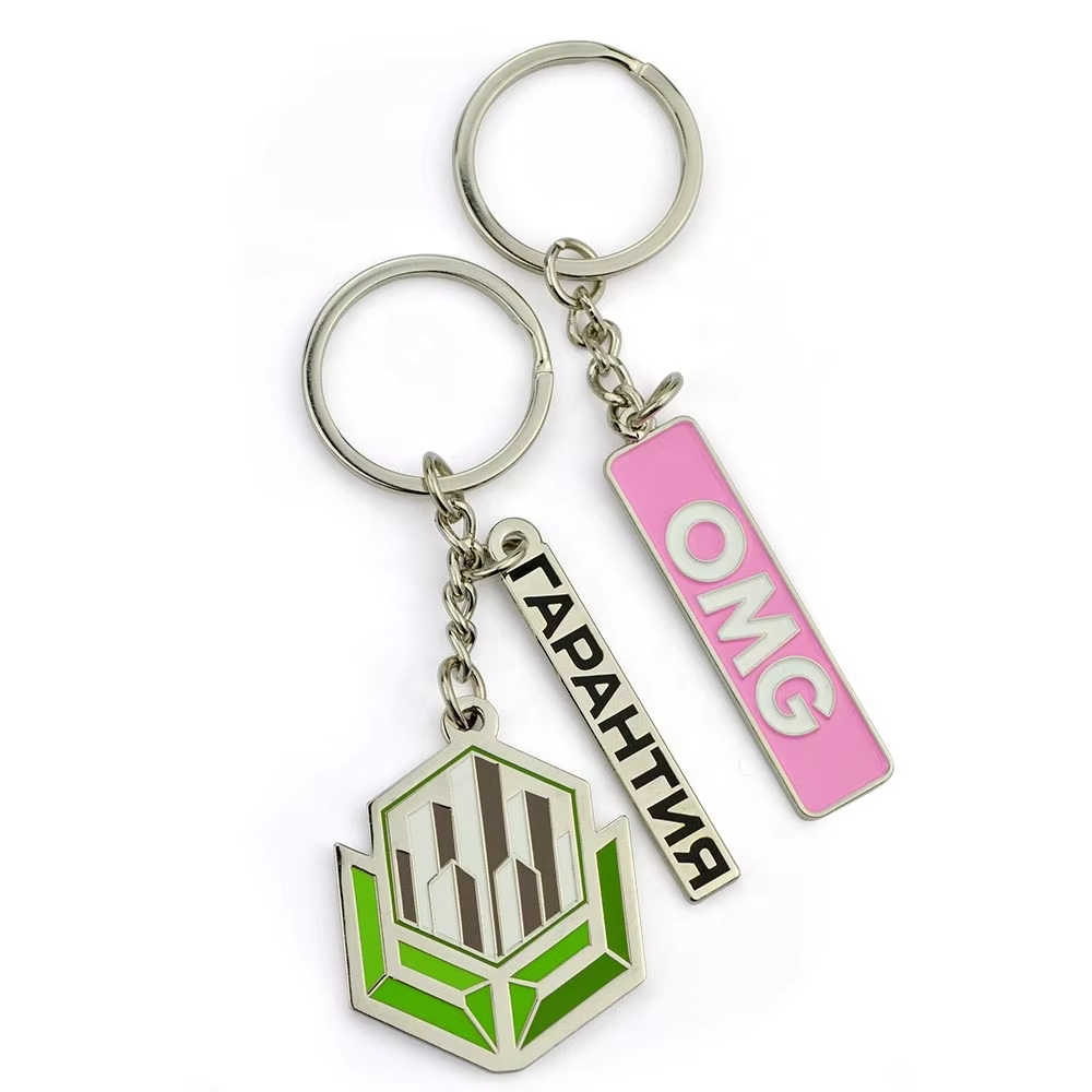 Manufacturer 2D Soft Silicone Keychains Customized 3D PVC Key Chain Rubber Keyrings Promotional Carabiners Free Sample