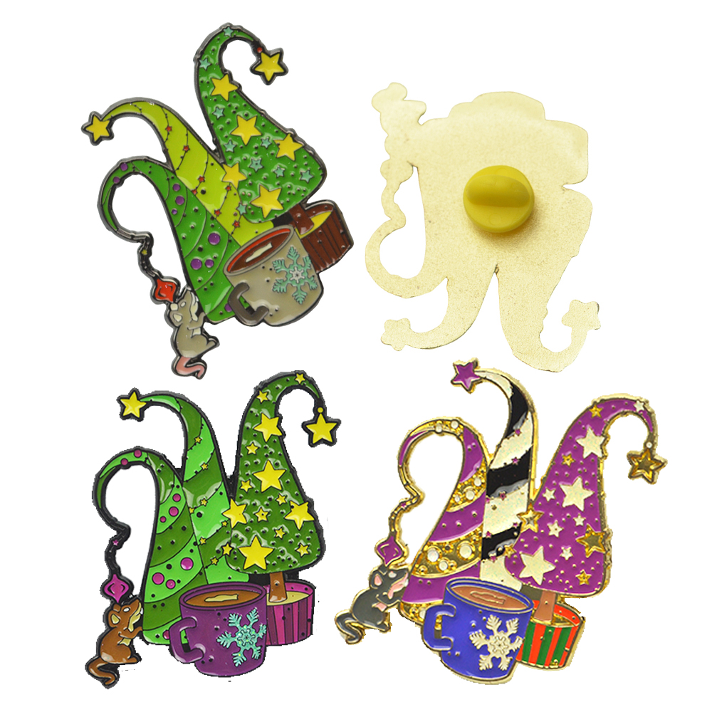 Factory Custom Logo Enamel Metal Badges Cute Antique Cartoon Lapel Pins Plated Fashionable Souvenirs Gifts for Advertising