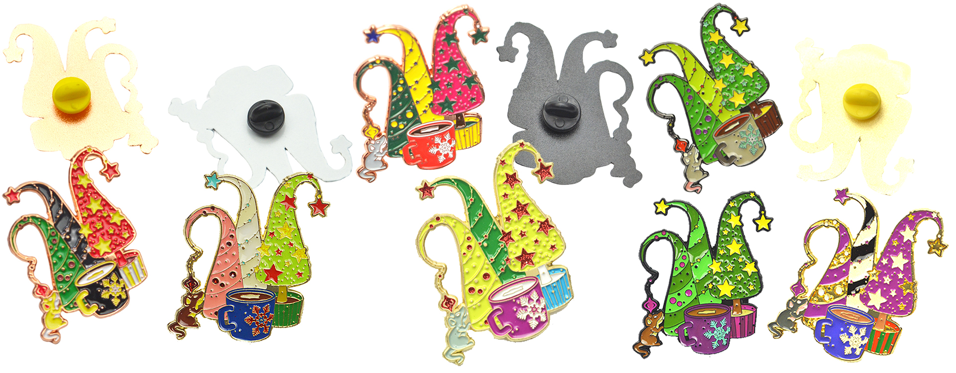 Jingle All the Way: Custom Metal Christmas Cartoon Badges for Festive Brand Magic