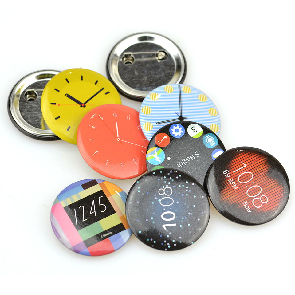 Wholesale Custom Button Badge Heart Star Shape Safety Pins Customizable Wholesale Safety Pins with Cartoon Design