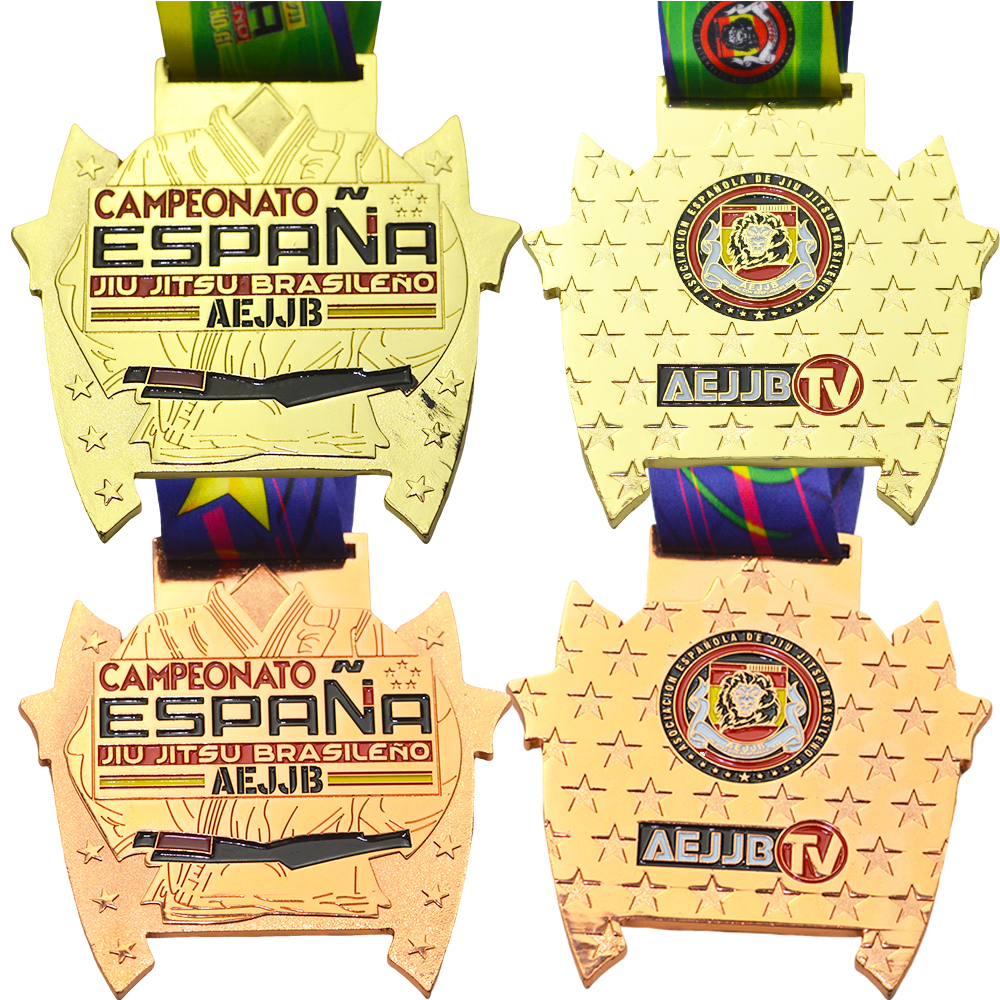 Personalized Metal Medallion Trophies Free Sample Creative Hollowing Out Design Sports Award Medals Plated Alloy Model