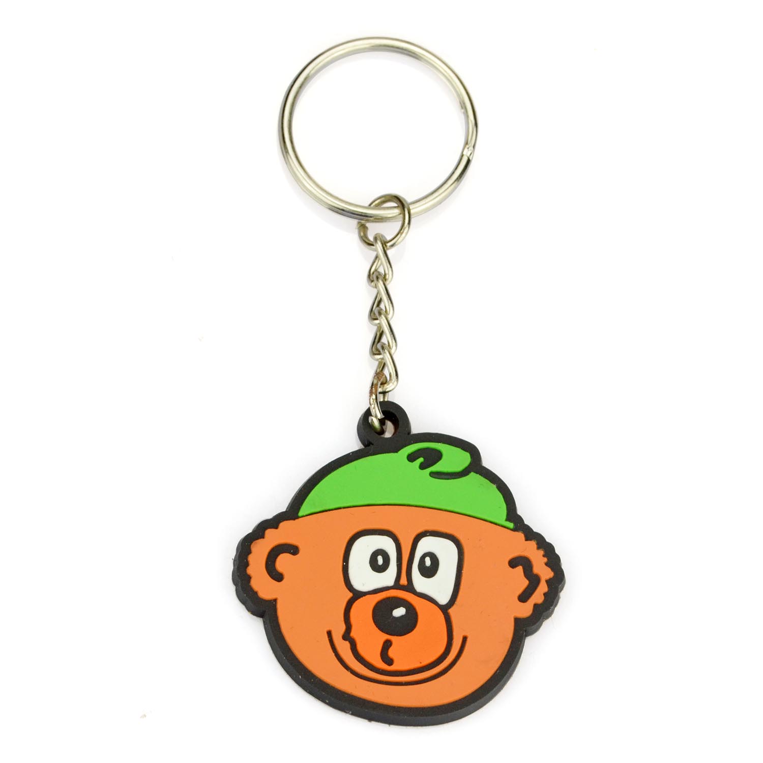 Custom Logo 3D Rubber Alphabet Keychain Personalized PVC Keyring for Business Metal Material Promotional Gift