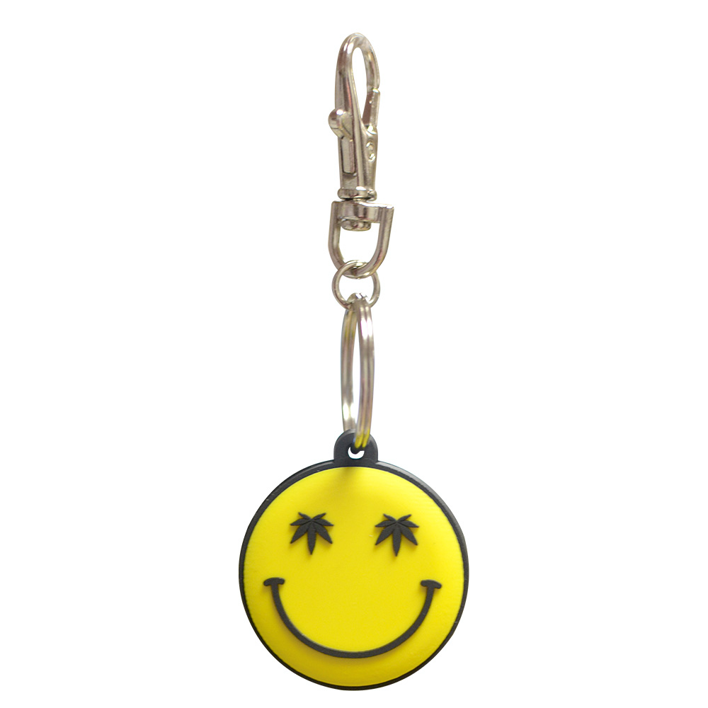 Custom Logo 3D Rubber Alphabet Keychain Personalized PVC Keyring for Business Metal Material Promotional Gift