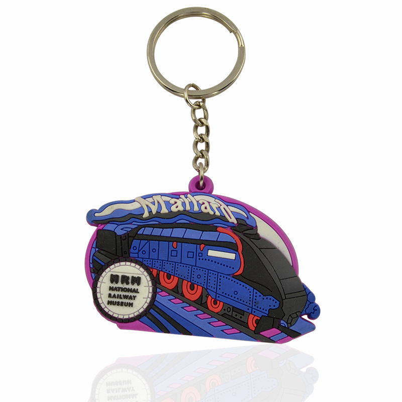 Factory Price Custom Logo Rubber Keychain Plastic 3D Soft Cartoon PVC Keychain