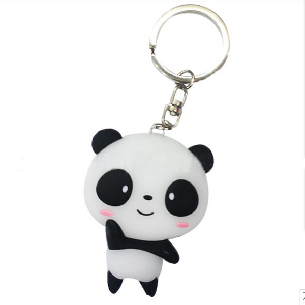 Factory Price Custom Logo Rubber Keychain Plastic 3D Soft Cartoon PVC Keychain
