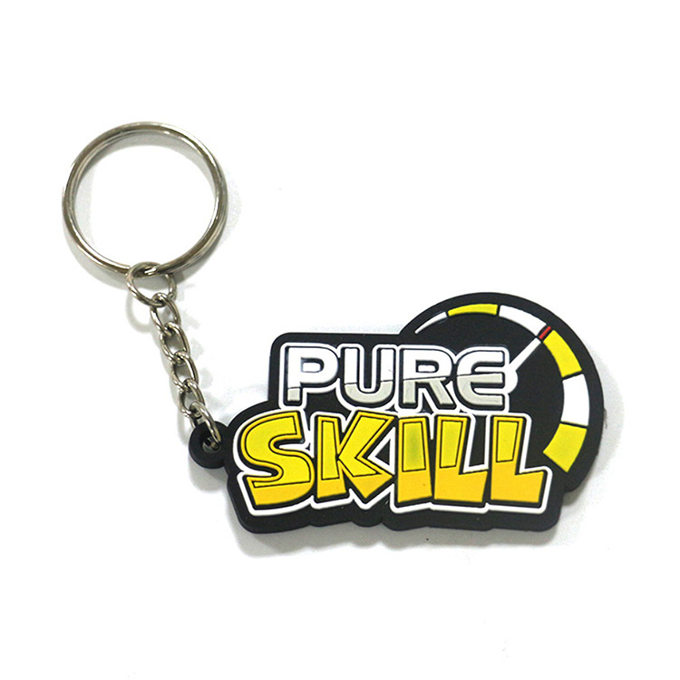 Custom 2d Soft Pvc Keychain Key Chain logo Soft Rubber Keychains Silicone Keyring Rubber Personalized 3d Customized KEY CHAIN
