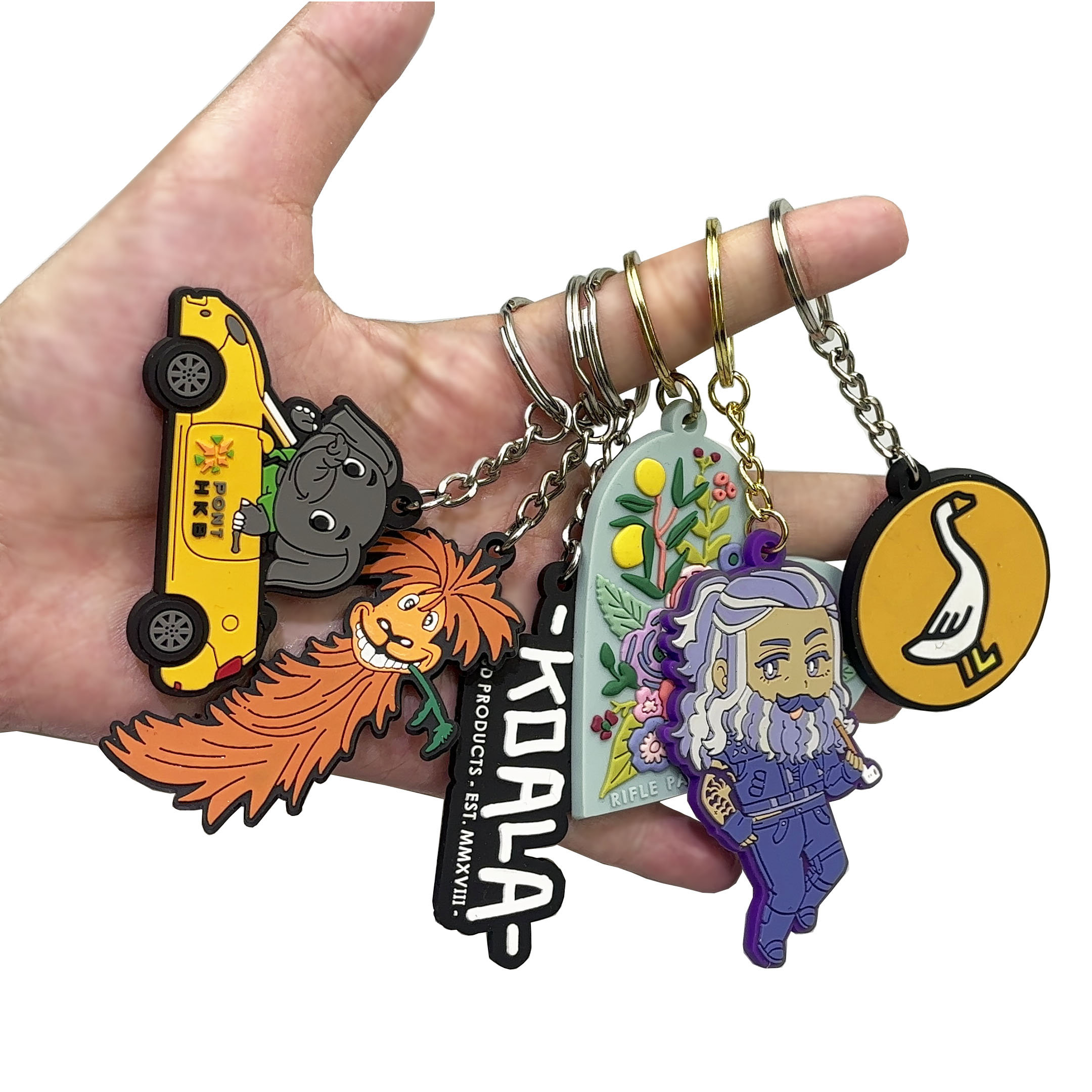 Promotion Manufacturer Custom 2D 3D Letter Cartoon Rotating Keyring Hard Enamel Heart Shape Metal Keychain