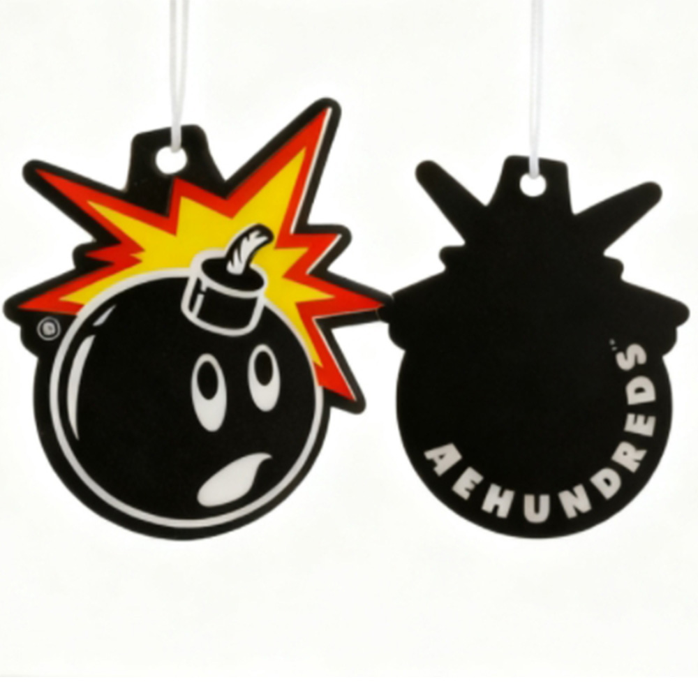 Custom Design Cartoon Style Paper Car Air Freshener with Silk Screen Printed Logo Different Smells