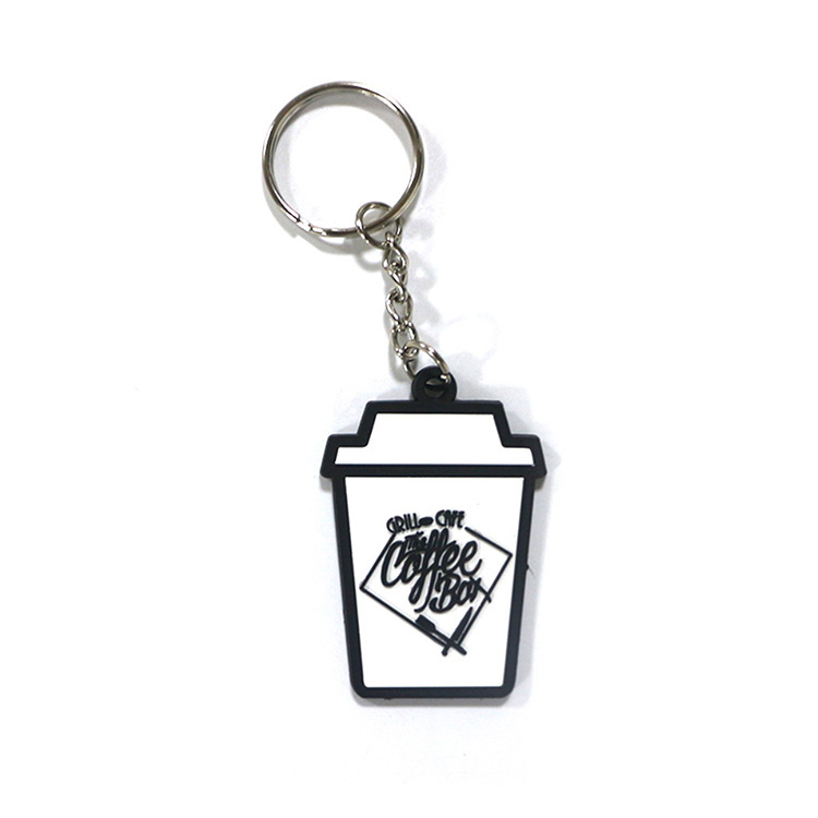 Custom Digital 2/3D Design Business Eco-Friendly Keychain Mini Bag Key Ring with Rubber and PVC Material Personalized Logo