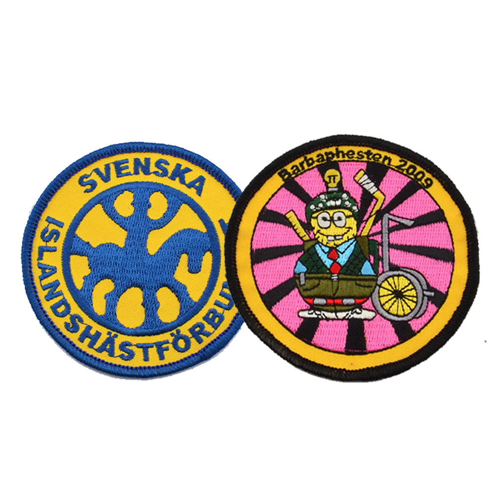 Free Sample Custom Woven Iron-On Sew-On Patches for Clothes Hats Bags-Wholesale Canvas Fabric