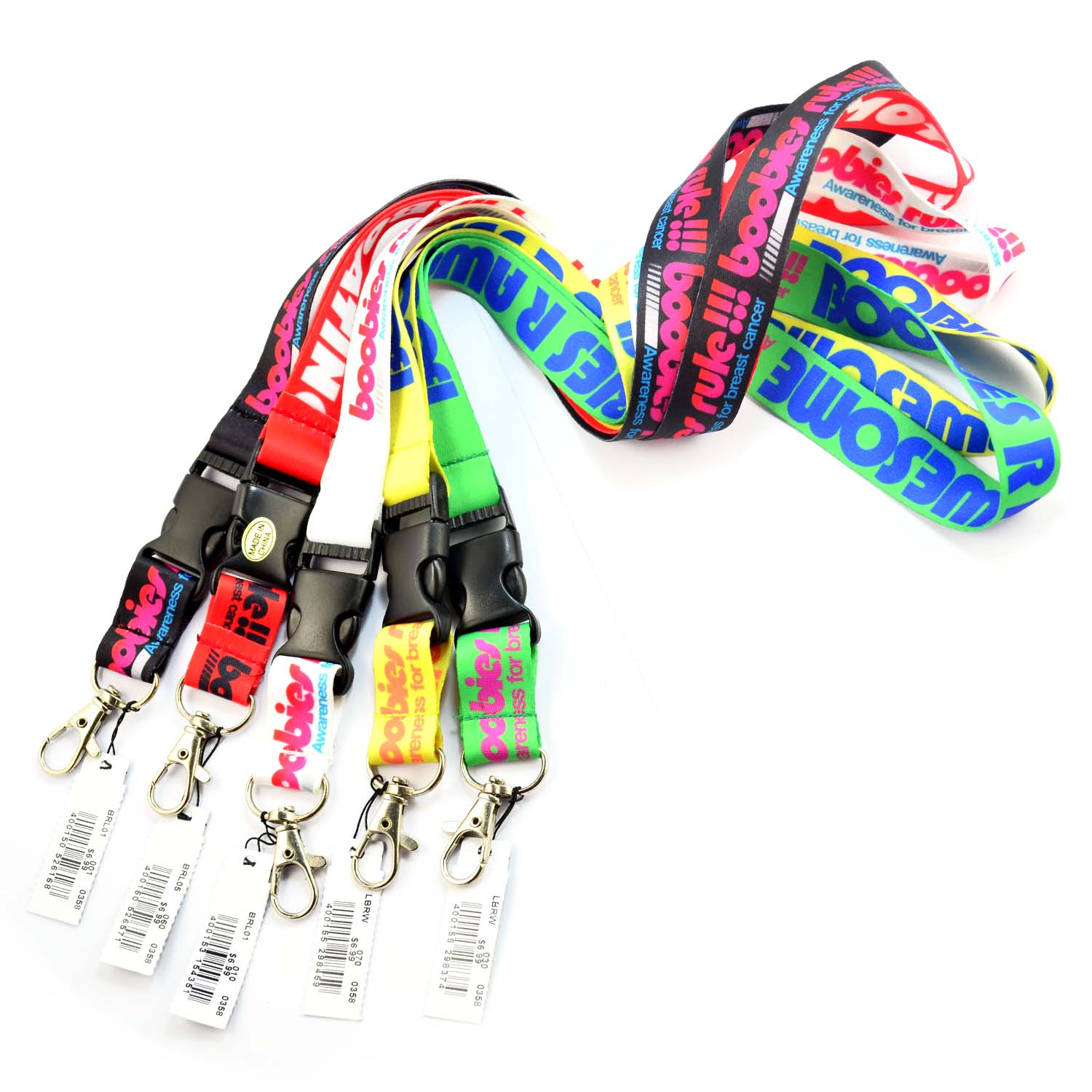 Factory Wholesale Custom Logo Colorful Lanyard with Metal Hook ID Card Holder Fashionable Polyester Lanyards