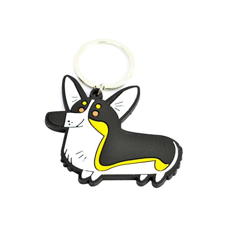 OEM Manufacturer Custom Logo 2D/3D PVC & Rubber Portable Letterpress Printed Keychains