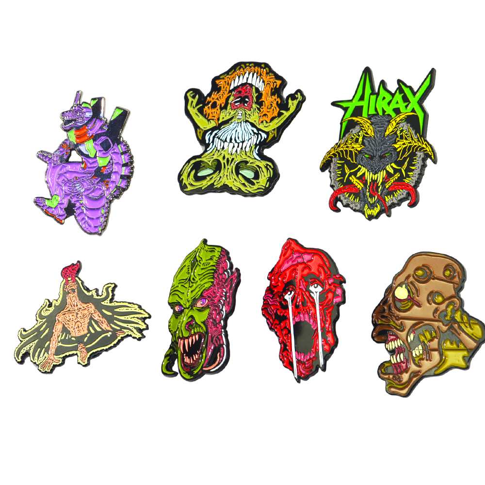 Wholesale Custom Logo Kawaii Hard Enamel for Badges Letterpress Printing Animal Sports Fashion for Halloween Christmas