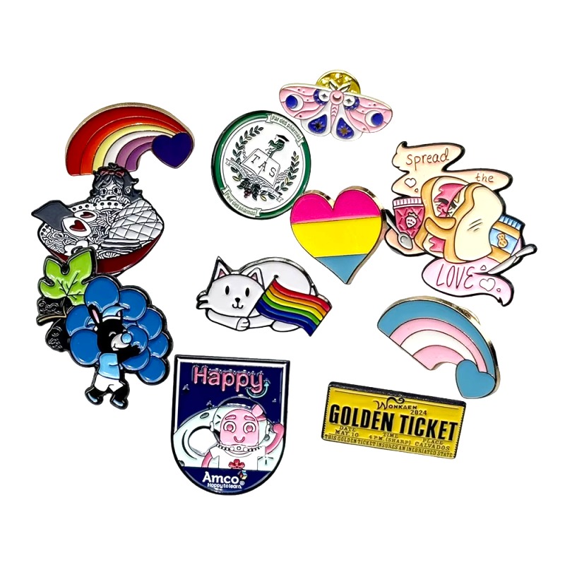 Custom Design Fashion Souvenir Pin Gift Metal Craft Soft Enamel Lapel Pin Badge