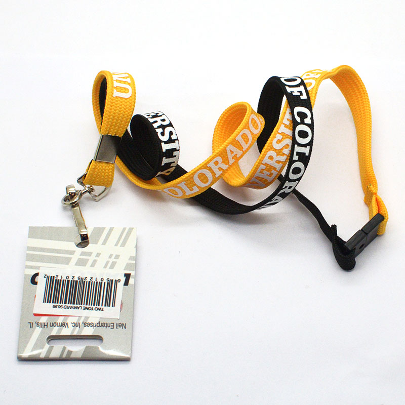 Promotional Neck Strap Key Holder Lanyards Custom Black Colored Lanyard