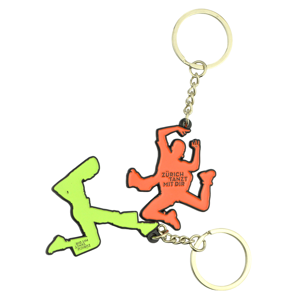 Custom Zinc Alloy 2D & 3D DIY Car Cartoon Animal Keychain with Custom Logo for Business Promotions