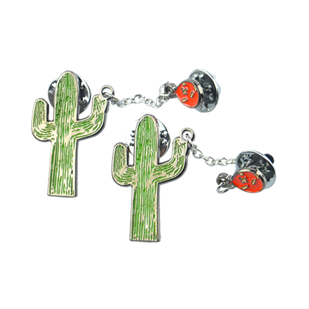 Cute Cartoon Fashion Metal Label Pins Hair Brush for Kids with Free Design Zinc Alloy Badge Pins