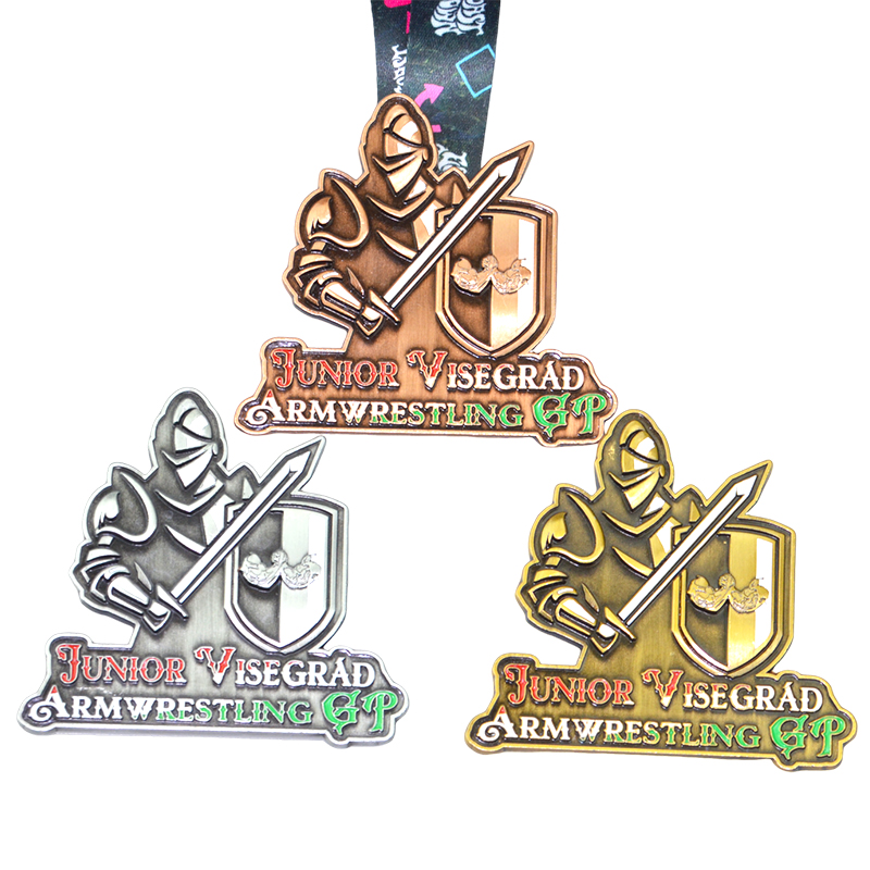 High Quality Custom Bronze Alloy Die Casting 3D Medals Sports Theme Digital Printing Metal for Souvenir