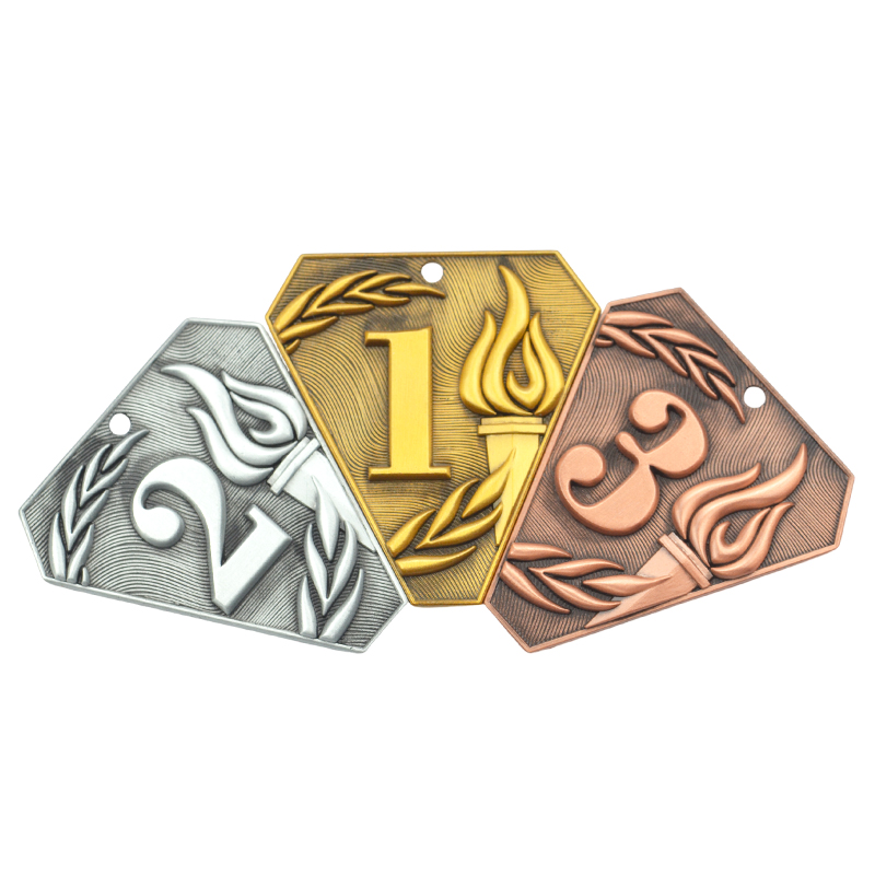 China Supplier Custom Award Medals Souvenir Sport Metal Medal Advertising Promotion Gifts With Sublimation Ribbon