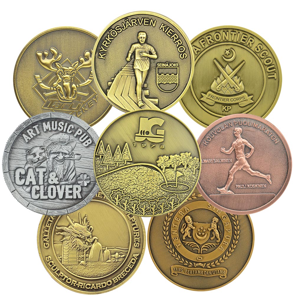 Free Design Coin With Logo Coin Manufacturers 2/3D Custom Sterling Silver Coins