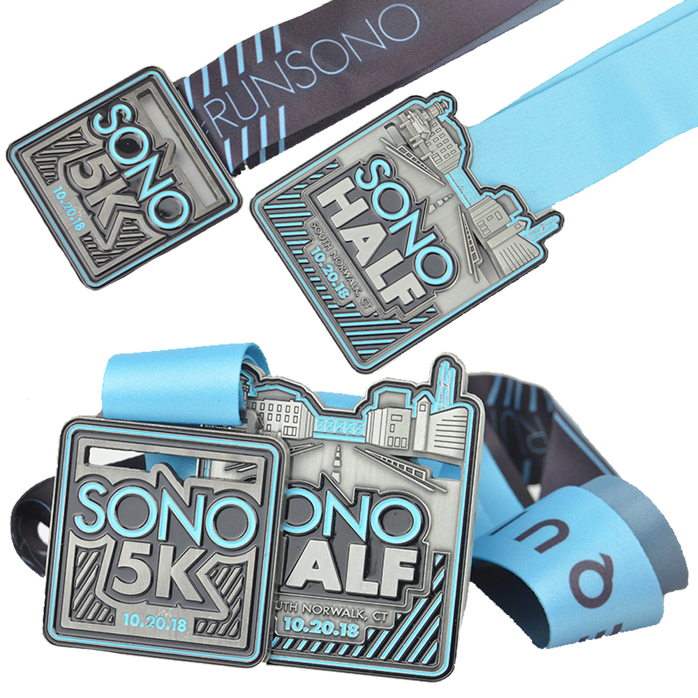 Personalized Custom 2d 3d Medal Die Casting Mould Sports Medals Custom Hollow Out Marathon Metal Medal