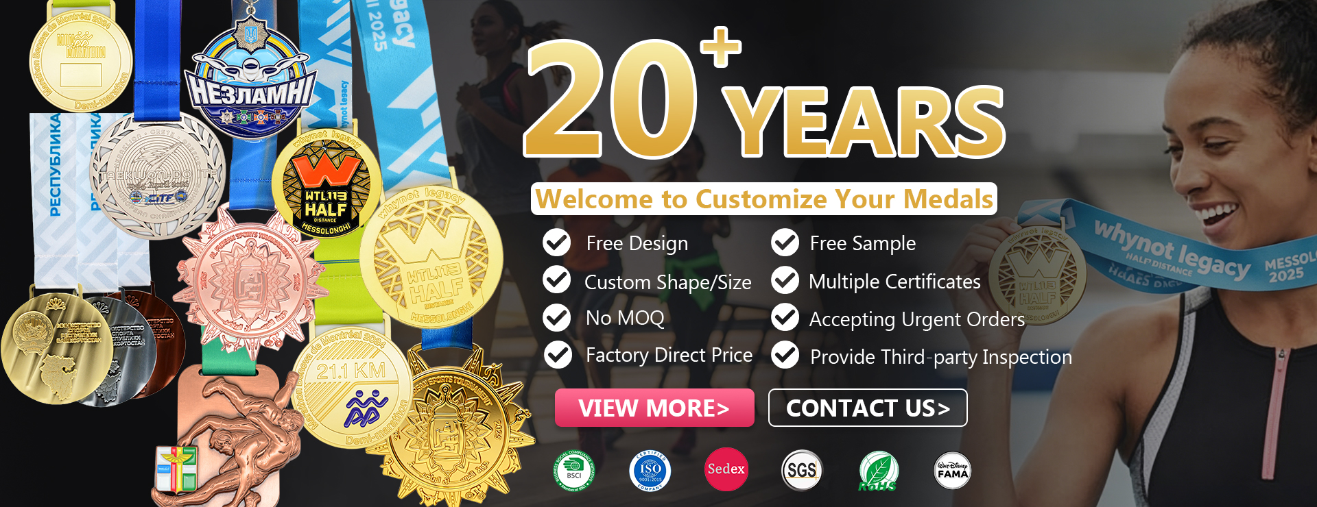 wholesale sport medals 
