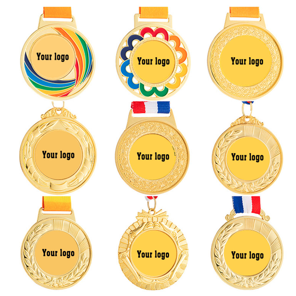 Manufacturer Custom Sport Medal Competition Personalized Zinc Alloy Gold Medals Award Creativity Design with Logo