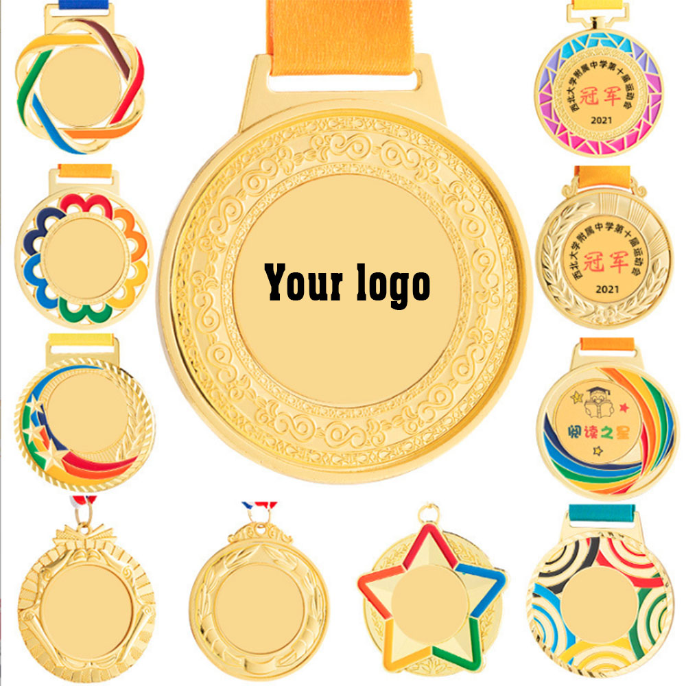 Manufacturer Custom Sport Medal Competition Personalized Zinc Alloy Gold Medals Award Creativity Design with Logo