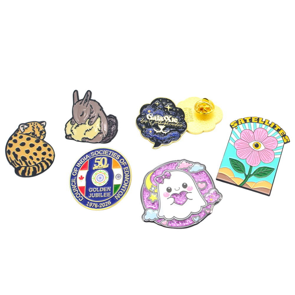 Customized Your Logo Lapel Pins Soft Hard Enamel Pin Cartoon Animal Sports Advertising Souvenir Gifts
