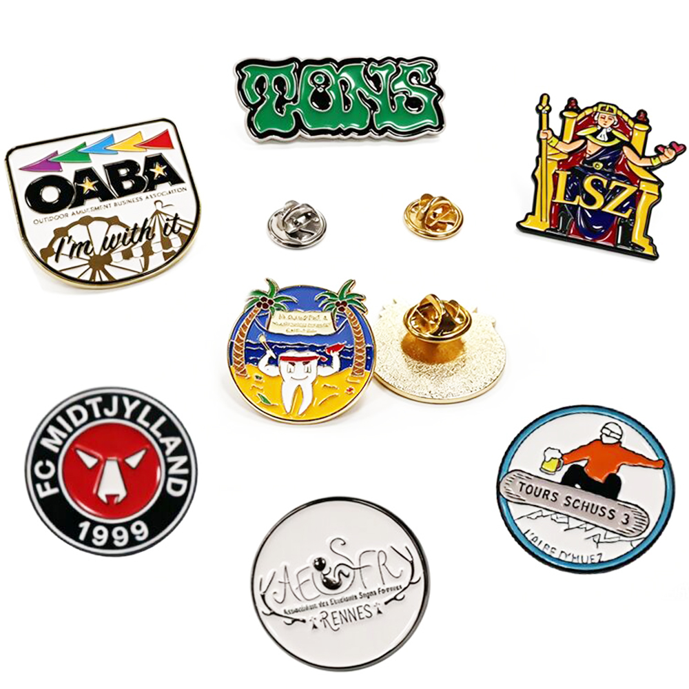 High Quality Custom Logo Gold-Plated Soft Enamel Pins Cartoon Anime Customized Shape Printed Pin Badge