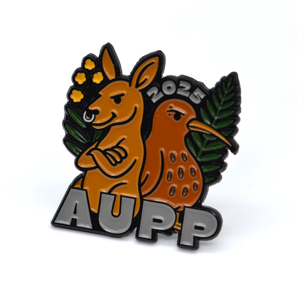 Factory Custom Logo Free Design Cute Cartoon Pins Soft Enamel Metal Pin Badge