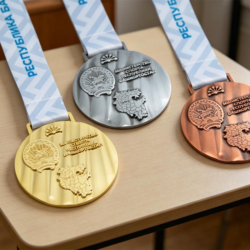 Manufacturer Custom logo Metal Medal Gold Plated Commemorative Medal Hard Enamel Medals for Sport