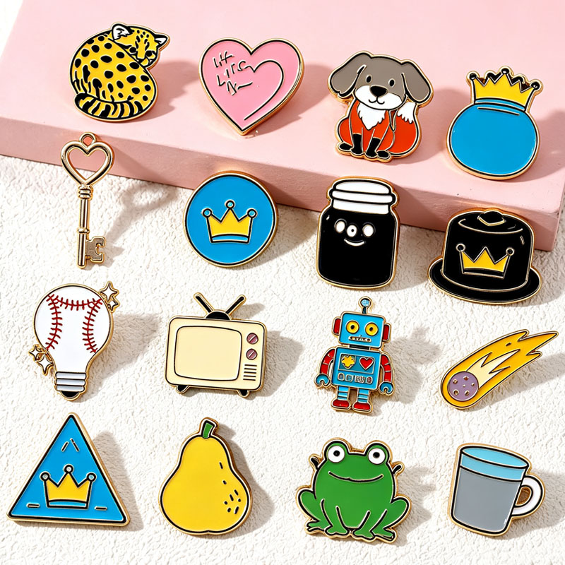 Oem Odm No Minimum Bulk Wholesale Manufacturers Design Cartoon Anime Soft Hard Metal Crafts Lapel Pins Custom Badges Enamel Pins