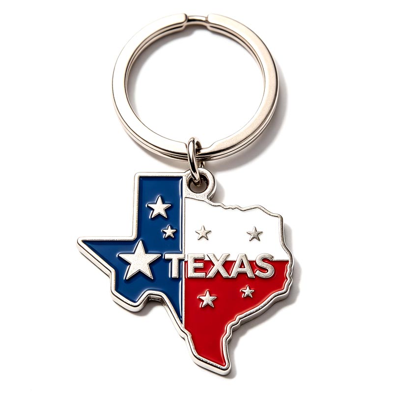 Promotional Custom logo Zinc Alloy Metal Key Chains Letter Soft Hard Enamel Keyring Keychain with Your Design