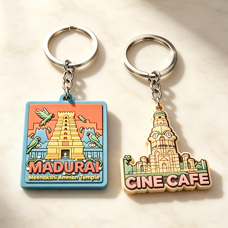 Wholesale Custom Key Chain Personalized Logo Key Ring Design Logo Rubber Soft Pvc Bulk 2d Rubber Keychain Silicone Keyring