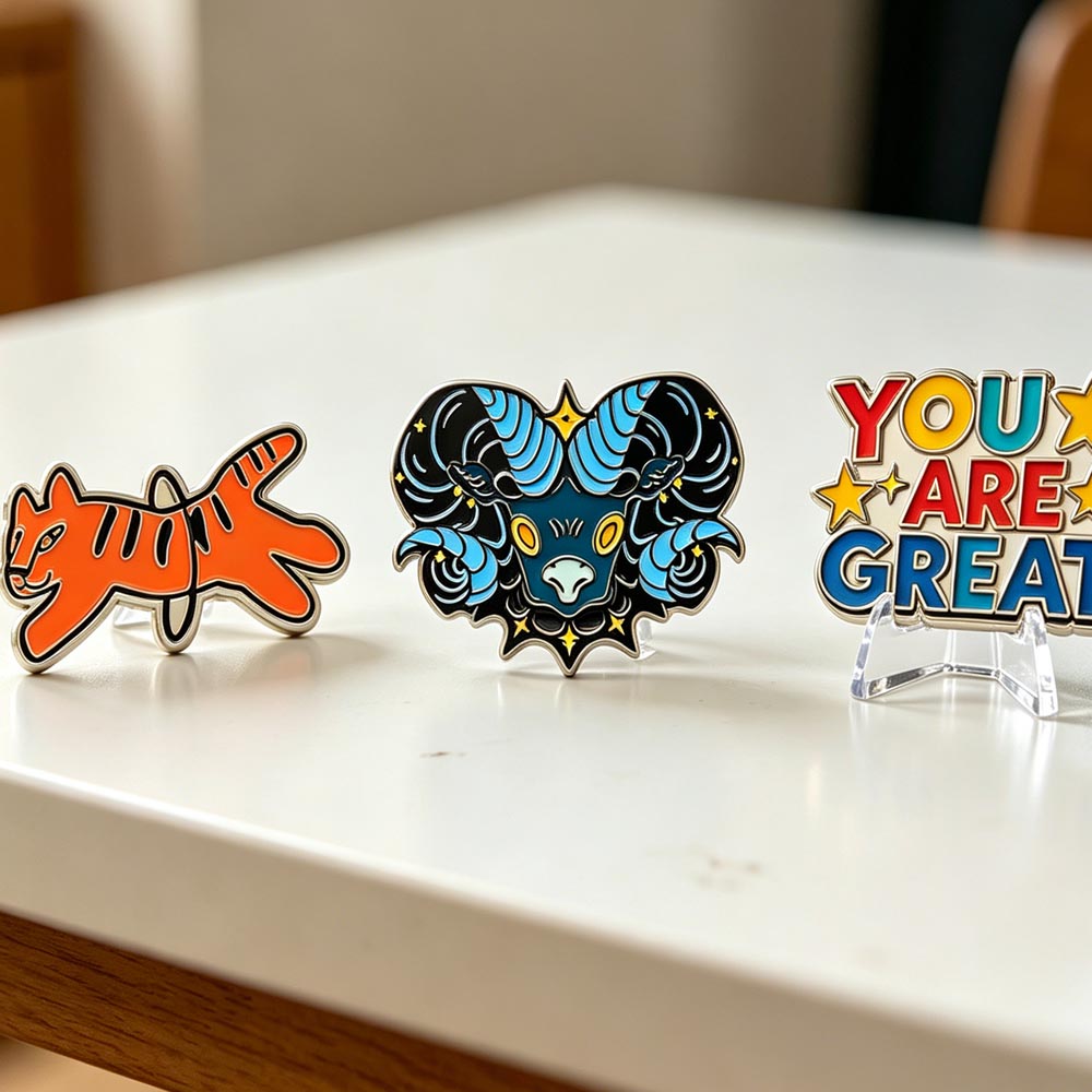 No Minimum Custom logo Metal Hard Soft Enamel Badge Personnalis&eacute; En M&eacute;tal Badges Personnalisable Round Lapel Pins