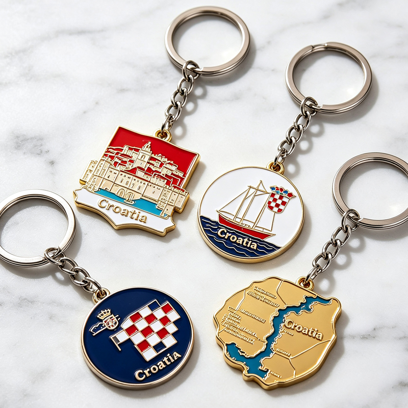 Keychains Wholesale China Personalized+keychain+logo Custom Metal Souvenir Cute Key Chains for Bags Decorations