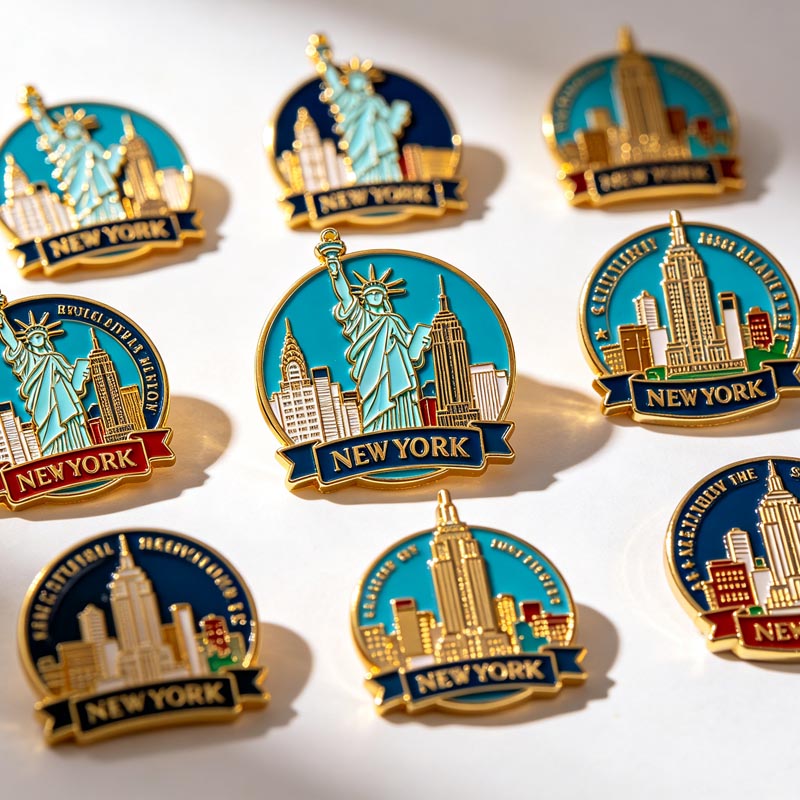 No Minimum Custom 2d 3d logo Metal Pin Badge Engraved Metal Badge Custom-lapel-pins for Clothes