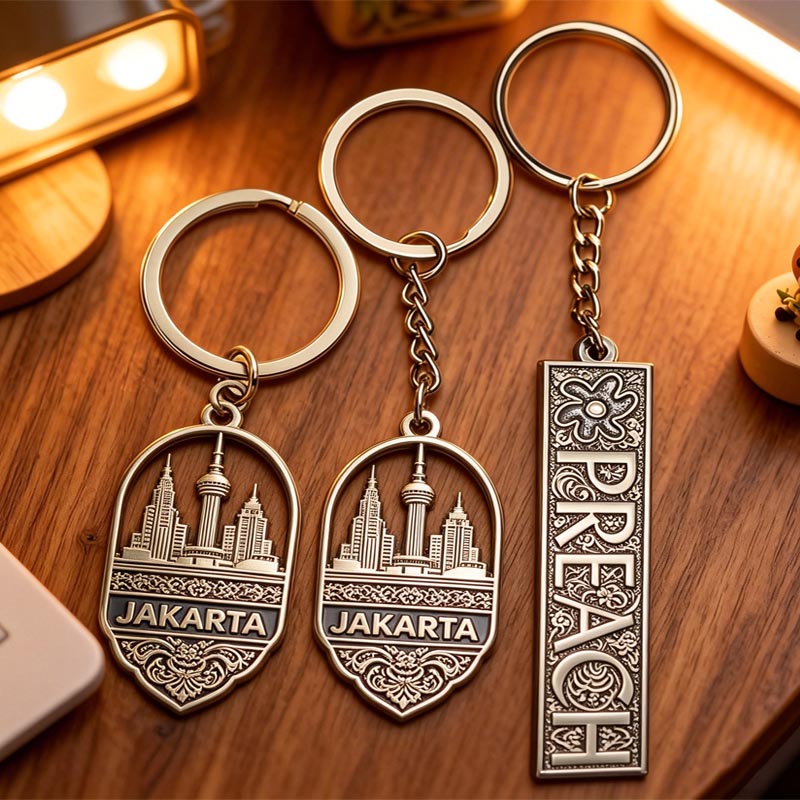 Factory Design Your Own logo Personalised Name Keychain Custom Metal Brand logo Keychain