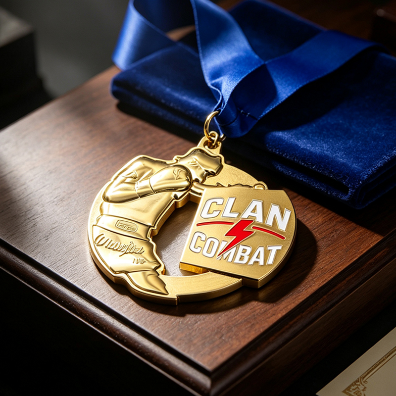Wholesale Manufacturer Design logo Sport Medal High Quality Custom Boxing Medal Aluminium Medal