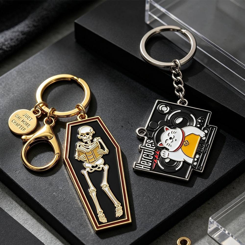 Low Moq Design Your Own logo Custom Metal Cute Keychains in Bulk Anime+keychains Cute Keychains for Purses